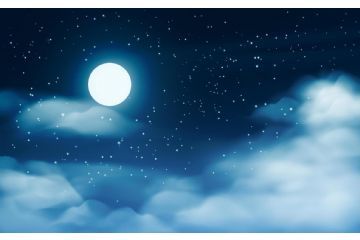 notte bianca montagna luna