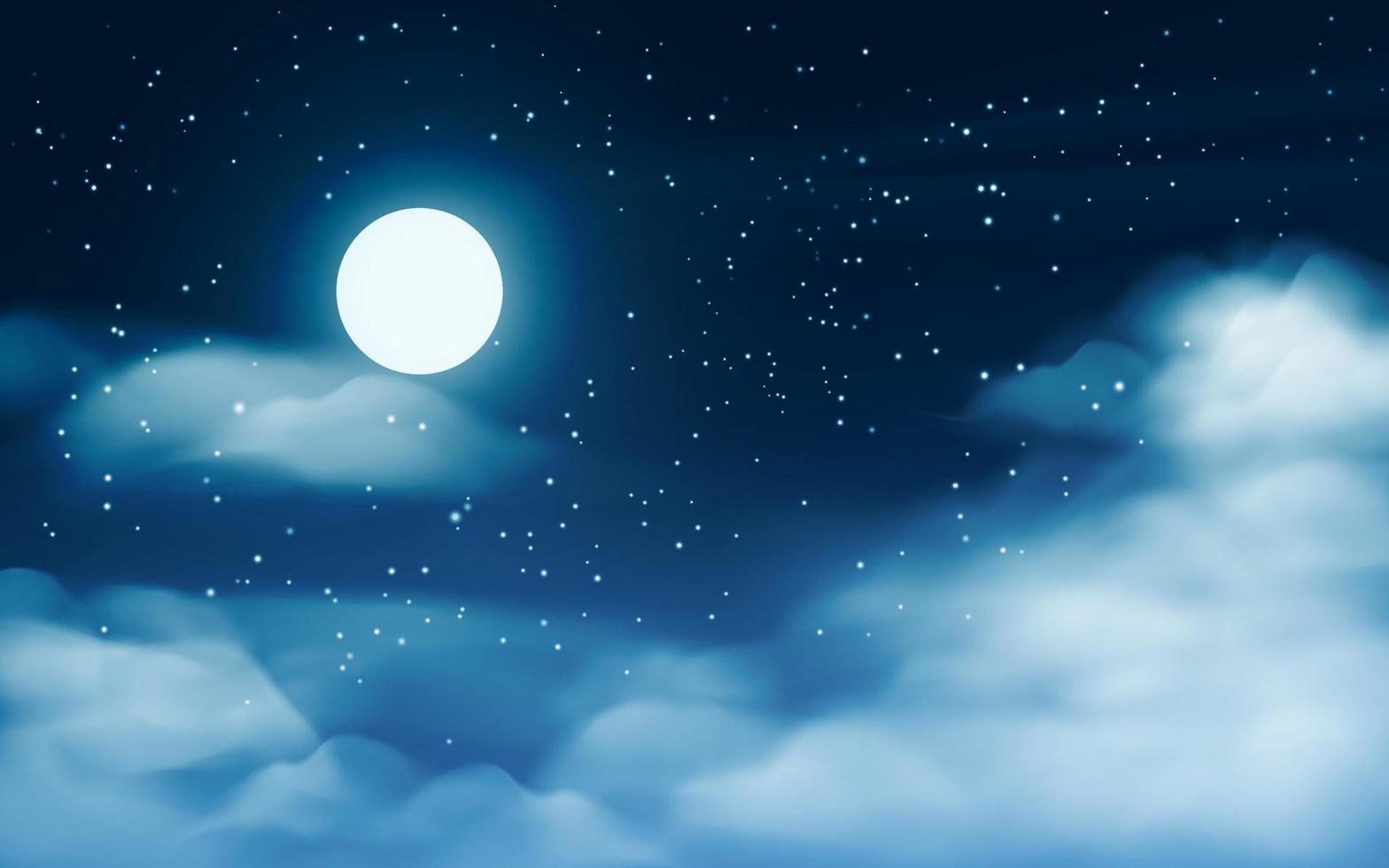 notte bianca montagna luna